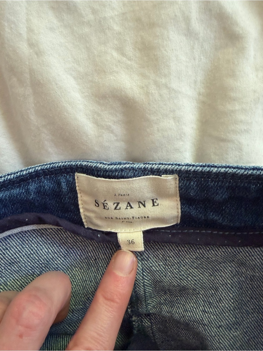 Sezane Rome denim shorts - Picture 5 of 6